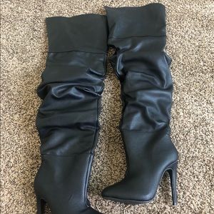 PUBLIC DESIRE THIGH HIGH SLOUCH BOOTS